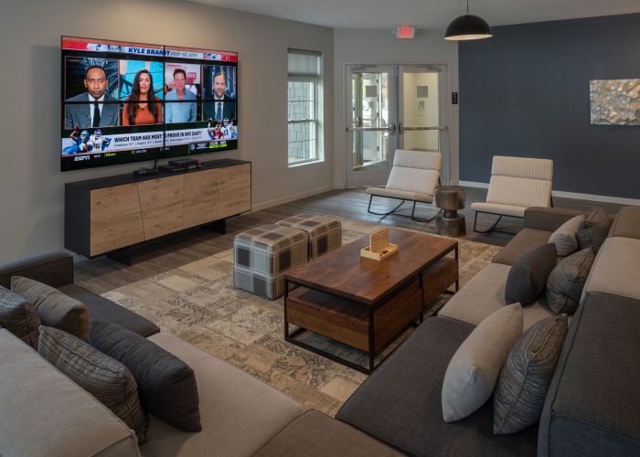 community room with nice furniture