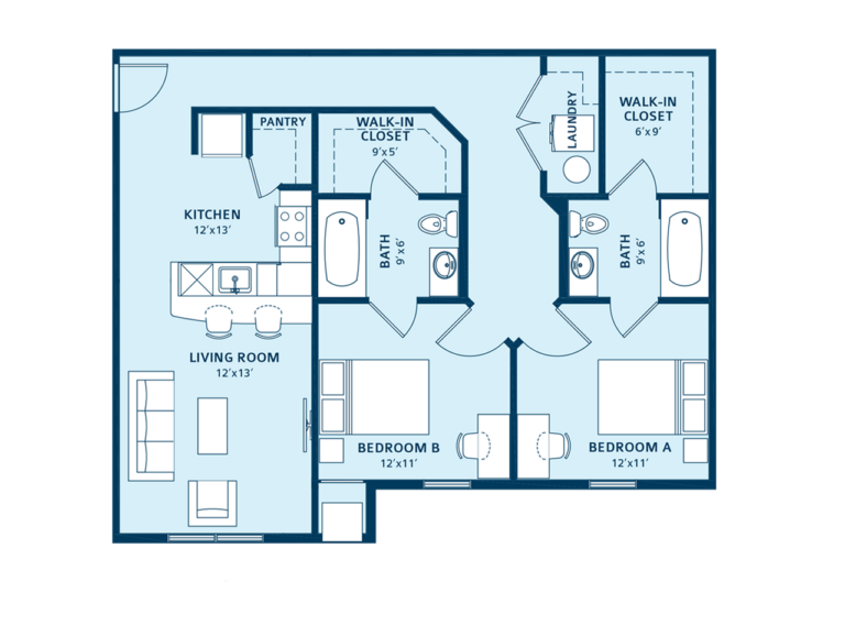 Student Apartments Edwardsville, IL Floor Plans The Reserve