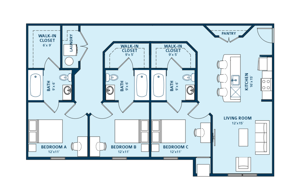 Student Apartments Edwardsville, IL Floor Plans The Reserve